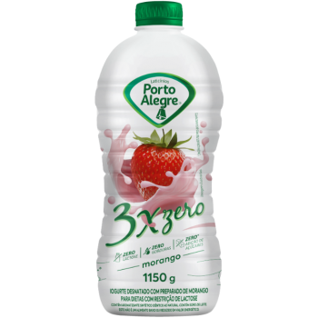 IOGURTE PORTO ALEGRE MORANGO 3X ZERO 1,150G