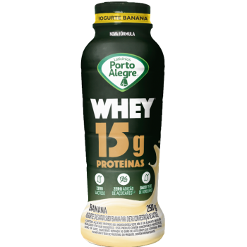 IOGURTE PORTO ALEGRE WHEY BANANA 15G PROT 250G