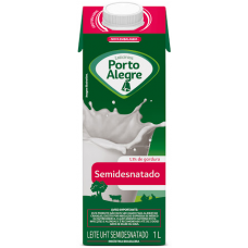 LEITE PORTO ALEGRE SEMI-DESNATADO1L