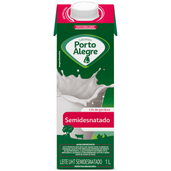 LEITE PORTO ALEGRE SEMI-DESNATADO1L