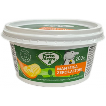MANTEIGA PORTO ALEGRE ZERO LACTOSE 200G