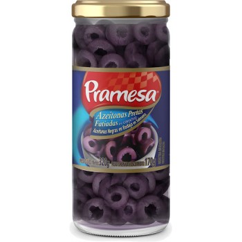 AZEITONA PRETA PRAMESA FATIADA 160G