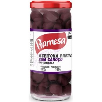 AZEITONA PRETA PRAMESA S/CAROÇO 160G