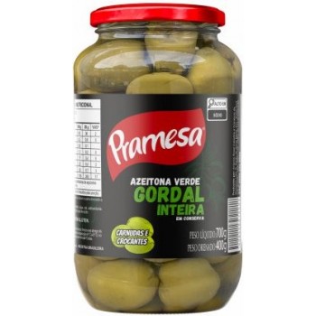 AZEITONA VERDE PRAMESA GORDAL 400G