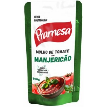 MOLHO DE TOMATE MANJERICÃO PRAMESA SACHE 300G