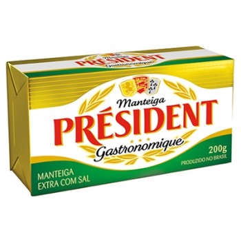 MANTEIGA PRESIDENT GASTRONOMIQUE BARRA 200GR