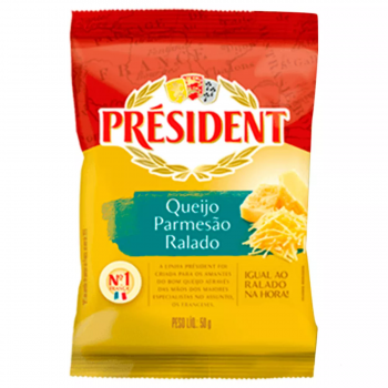QUEIJO PARMESÃO RALADO PRESIDENT 50 GR