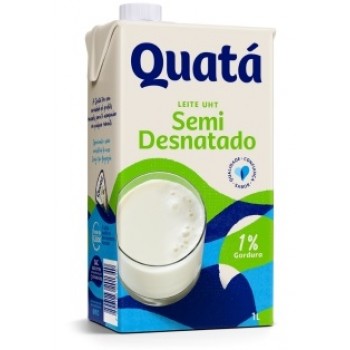 LEITE QUATÁ SEMI DESNATADO 1L