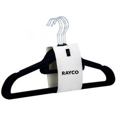 CABIDE DE VELUDO RAYCO PRETO C/ 3 UN
