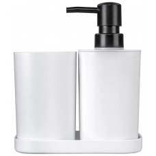 KIT BANHEIRO LAVABO PLASTICO RAYCO BRANCO C/ 3 PCS