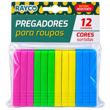 PREGADOR DE ROUPAS RAYCO PLASTICO C/12 UN