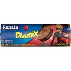 BISCOITO RENATA DIVERTIX RECHEADO CHOCOLATE 112 GR