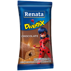 BOLINHO RENATA DIVERTIX CHOCOLATE/CHOCOLATE 40G