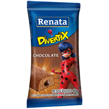 BOLINHO RENATA DIVERTIX CHOCOLATE/CHOCOLATE 40G