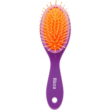 ESCOVA DE CABELO RICCA PURPLE OVAL ALMOFADA REF927
