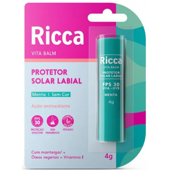 PROTETOR SOLAR LABIAL MENTA RICCA 4G REF.3803