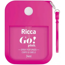 SPRAY PERFUMADO DESODORANTE RICCA GO PINK 34ML SPRAY PERFUMADO DESODORANTE RICCA GO PINK 34ML