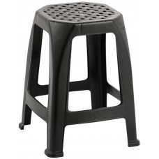 BANQUETA ADULTO RATTAN RISCHIOTO PRETA