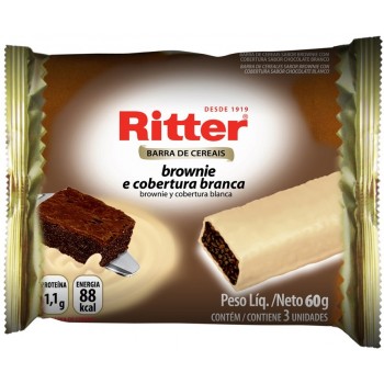 CEREAL BARRA RITTER BROWNIE BRANCO PCT.3UND