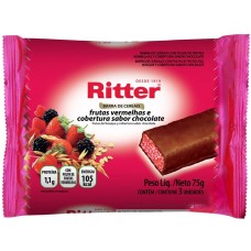 CEREAL BARRA RITTER FRUTAS VERM.C/CHOC.PCT.3UND