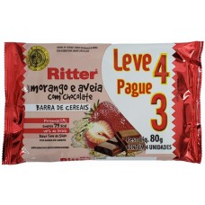 CEREAL BARRA RITTER LIGHT MORANGO C/4 80GR CEREAL BARRA RITTER LIGHT MORANGO C/4 80GR