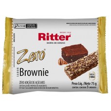 CEREAL BARRA RITTER ZERO BROWNIE C/3 UN 