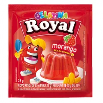 GELATINA ROYAL MORANGO 25G
