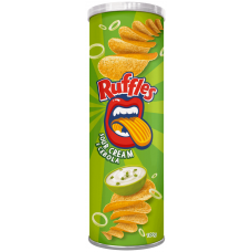 BATATA ELMA CHIPS RUFFLES SOUR CREAM E CEBOLA 100G