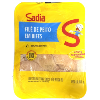 FILE DE PEITO FRANGO EM BIFES SADIA BANDEJA 800G