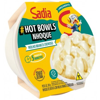 NHOQUE SADIA HOT BOWLS C/ MOLHO BRANCO 300G