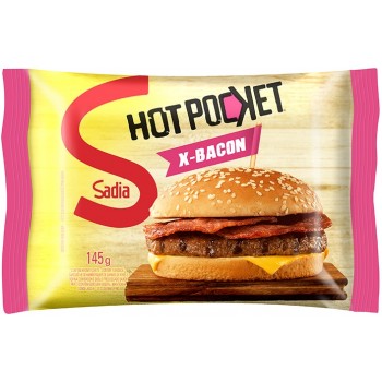 SANDUICHE SADIA HOT POCKET CHEDDAR  BACON 145 GR