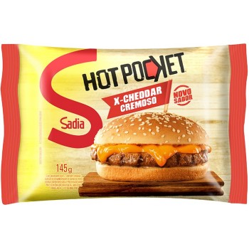 SANDUICHE SADIA HOT POCKET X CHEDDAR CREMOSO 145G