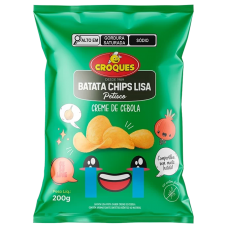 BATATA CHIPS CROQUES CREME DE CEBOLA 200G