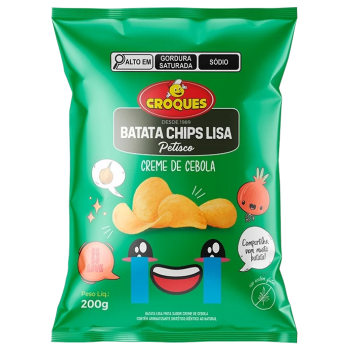 BATATA CHIPS CROQUES CREME DE CEBOLA 200G
