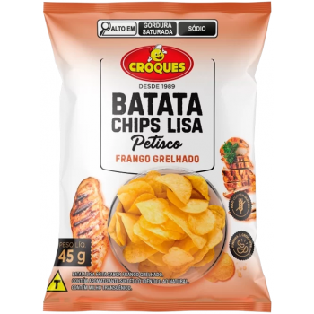 BATATA CHIPS CROQUES FRANGO GRELHADO 45G