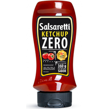 KETCHUP SALSARETTI TRADICIONAL ZERO 360G
