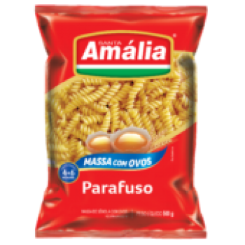 MACARRAO SANTA AMALIA PARAFUSO C/OVOS 500GR