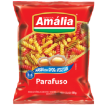 MACARRAO SANTA AMALIA PARAFUSO TETRACOLOR 500GR