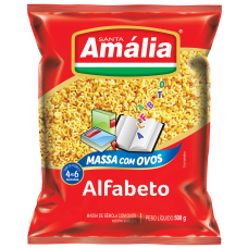 MACARRAO SANTA AMALIA ALFABETO 500GR