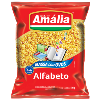 MACARRAO SANTA AMALIA ALFABETO 500GR