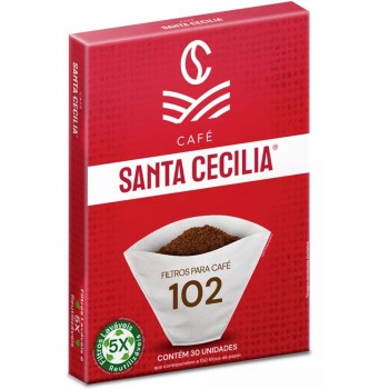 FILTRO PARA CAFE SANTA CECILIA 102 C/30 UNIDADES