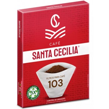 FILTRO PARA CAFE SANTA CECILIA 103 C/30UNIDADES