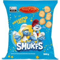 BISCOITO SANTA EDWIGES SMURFS LEITE 100G