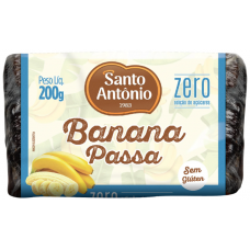 BANANA PASSA SANTO ANTONIO ZERO AÇUCAR 200 GR