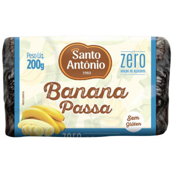 BANANA PASSA SANTO ANTONIO ZERO AÇUCAR 200 GR