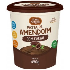 PASTA DE AMENDOIM COM CACAU SANTO ANTONIO 450G PASTA DE AMENDOIM COM CACAU SANTO ANTONIO 450G