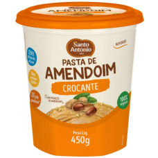 PASTA DE AMENDOIM CROCANTE SANTO ANTONIO 450G PASTA DE AMENDOIM CROCANTE SANTO ANTONIO 450G