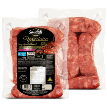 LINGUICA DE PERNIL C/ BACON SAUDALI 600G