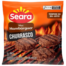 MINI HAMBURGUER CHURRASCO SEARA 300G
