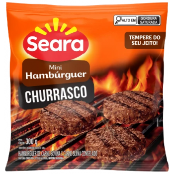 MINI HAMBURGUER CHURRASCO SEARA 300G